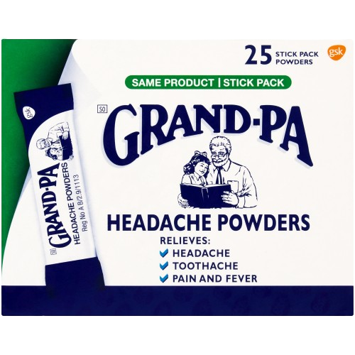 Grand-Pa Headache Powder Sticks, 25's