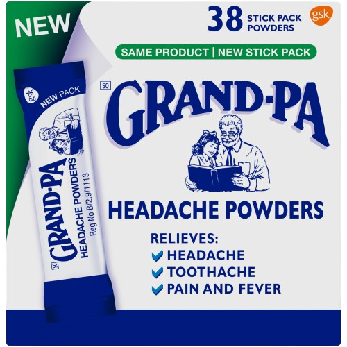 Grand-Pa Headache Powders, 38's