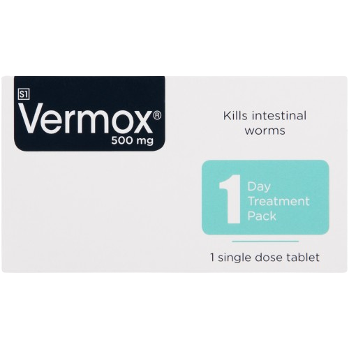 Vermox 500mg Tabs, 1's