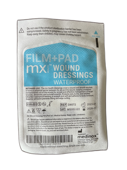 MX Waterproof Wound Dressing 5cm x 7cm, 1's