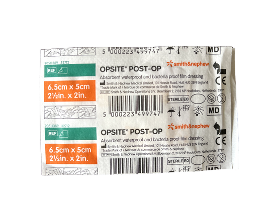 Opsite Post-Op 6.5cm x 5cm, 1's