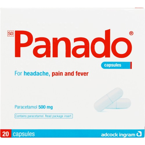 Panado 500mg Caps, 20's