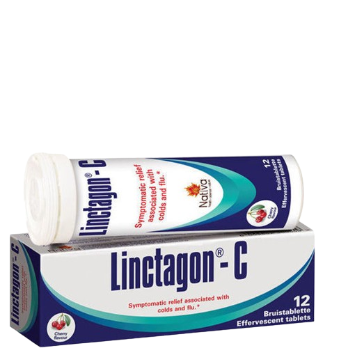 Linctagon-C Cherry Eff Tablets, 12's